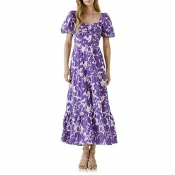 Floral Print Maxi Dress