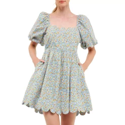 Scalloped Detail Dress