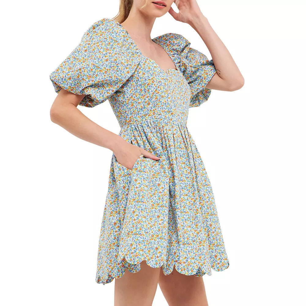 Scalloped Detail Dress 3 Scalloped Detail Dress - Image 3