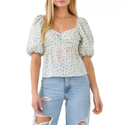 Floral Tied Back Top