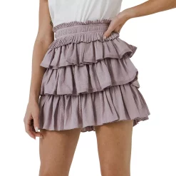 Pleated Waist Mini Skirt 5 Pleated Waist Mini Skirt -Free the Roses shop 5966736 ALT2
