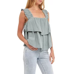 Ruffled Straps with Tiered Top -Free the Roses shop 5966770 ALT2