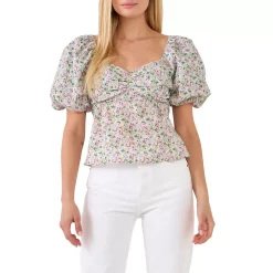 Floral Tied Back Top