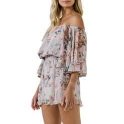 Flowy Floral Romper -Free the Roses shop 5966856 ALT2