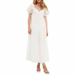 Sweetheart Tiered Short Sleeve Floral Maxi