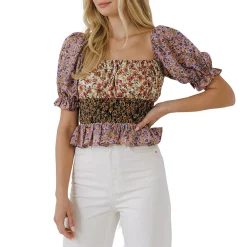 Floral Multi Color Top -Free the Roses shop 5967045 ALT2