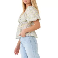 Floral Tied Back Top -Free the Roses shop 5967059 ALT2