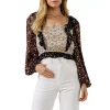 Floral Color block Top