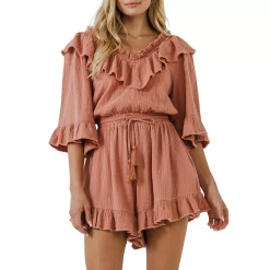 Ruffle Detail Romper