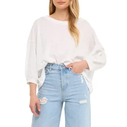 Dolman Sleeve Cotton Top