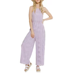 Free the Roses shop 24 Cotton Crochet Halter Neck Jumpsuit