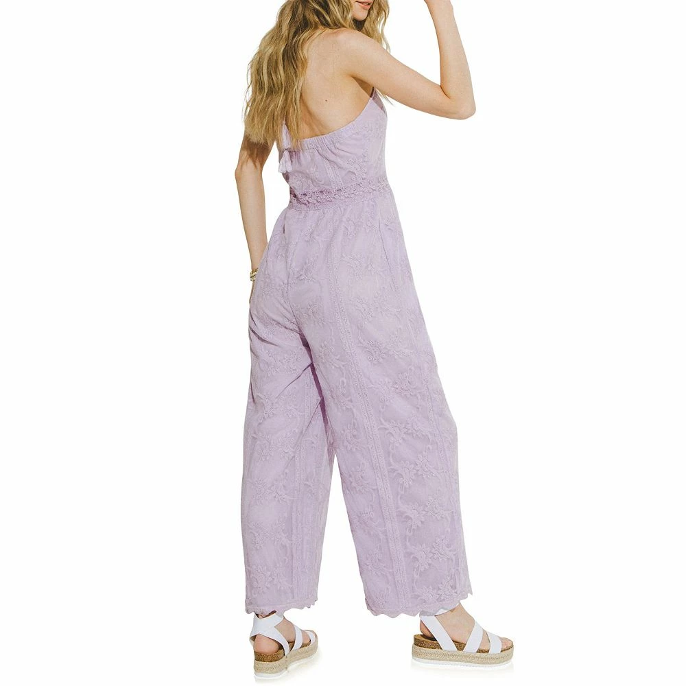 Cotton Crochet Halter Neck Jumpsuit 2 Cotton Crochet Halter Neck Jumpsuit - Image 2