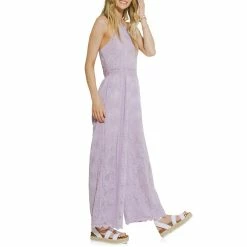 Cotton Crochet Halter Neck Jumpsuit 5 Cotton Crochet Halter Neck Jumpsuit -Free the Roses shop 5967381 ALT2