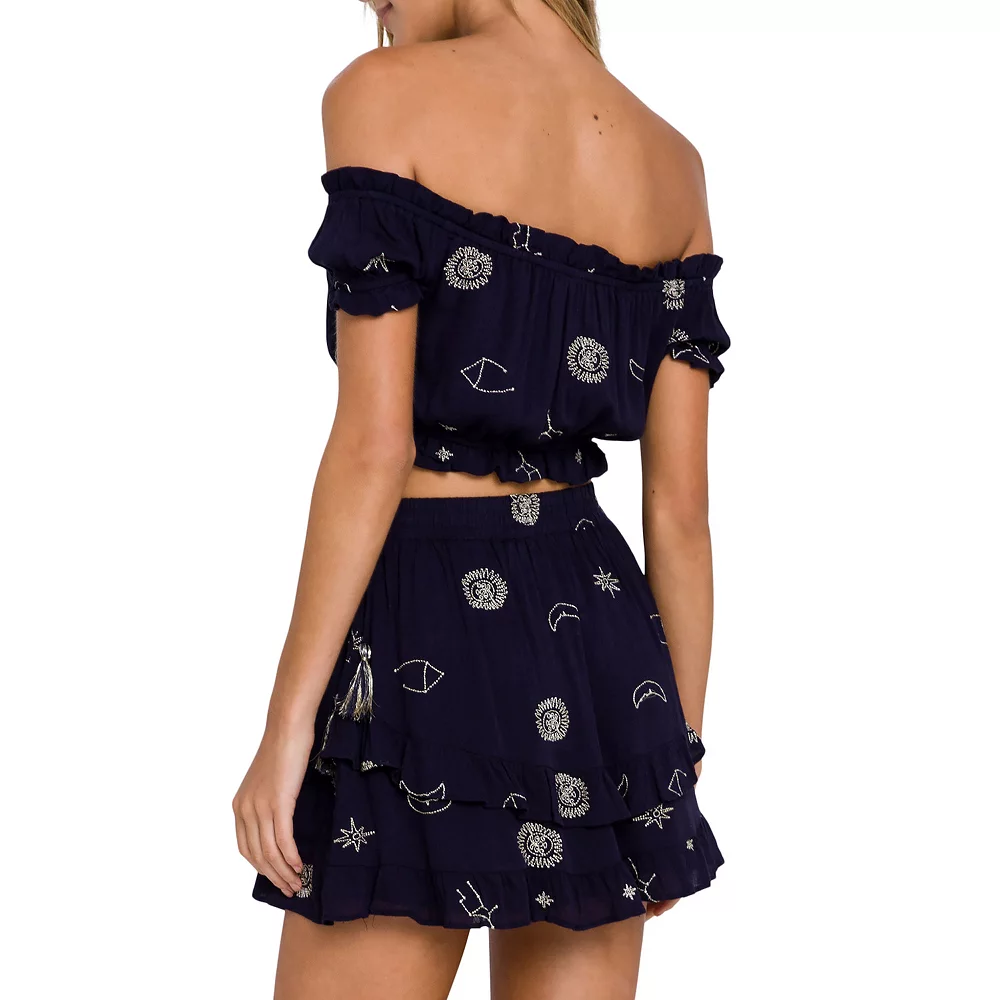 Embroidered Crop Top 2 Embroidered Crop Top - Image 2