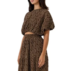 Floral Blouson Top -Free the Roses shop 5967401 ALT2