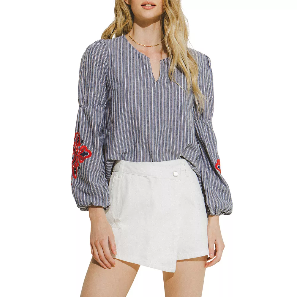 Striped Long Sleeve Tunic 1 Striped Long Sleeve Tunic