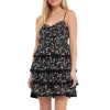 Floral Printed Tiered Mini Dress