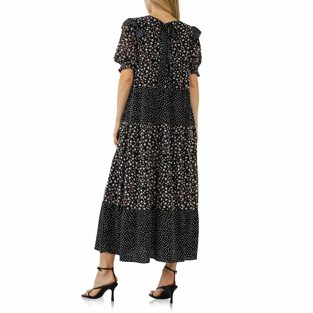 Floral & Dot Print Maxi Dress 2 Floral & Dot Print Maxi Dress - Image 2