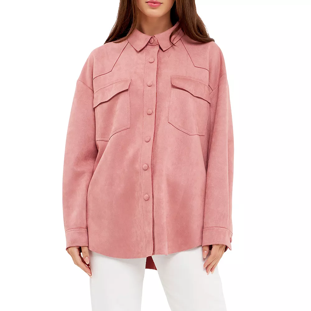 Suede Oversized Shirts 1 Suede Oversized Shirts